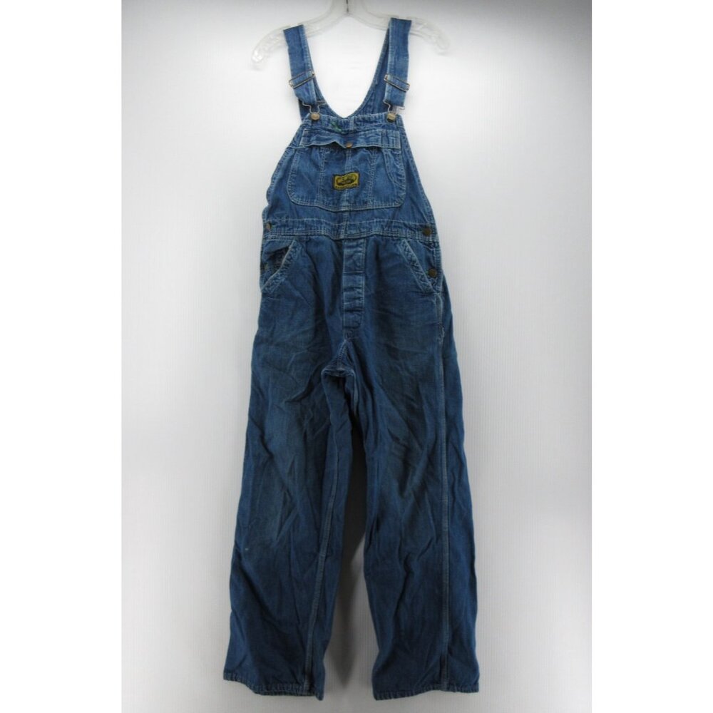 VINTAGE Washington Dee Cee Overalls 32 Sanforized Carpenter Bib 70s *